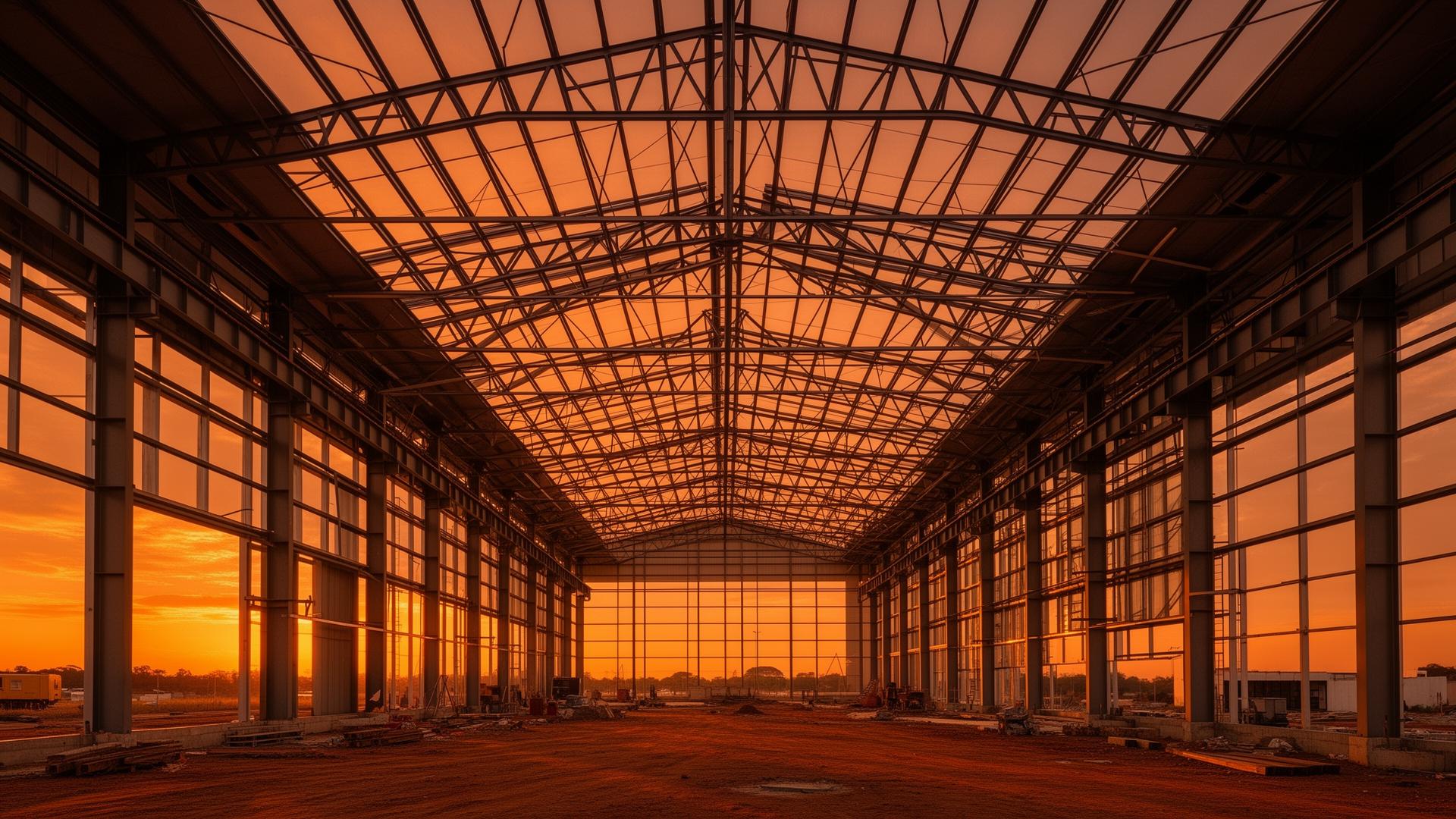 Pavilhão industrial construído pela Semmpre Construções em Lucas do Rio Verde